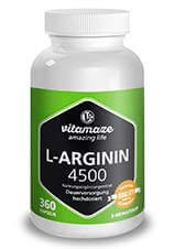 L-Arginin 4.500 Tabletten von vitamaze